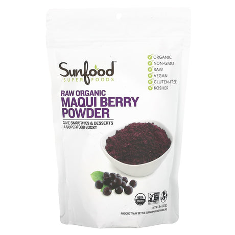 Sunfood, Superfoods, Raw Organic Maqui Berry Powder, 8 oz (227 g) - Supply Center USA