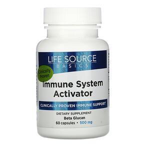 Life Source Basics (WGP Beta Glucan), Immune System Activator, 500 mg, 60 Capsules - Supply Center USA