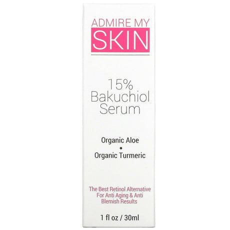 Admire My Skin, 15% Bakuchiol Serum, 1 fl oz (30 ml) - Supply Center USA