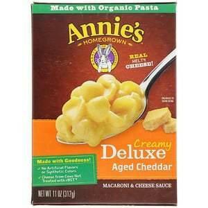 Annie's Homegrown, Creamy Deluxe Aged Cheddar, Macaroni & Cheese Sauce, 11 oz (312 g) - Supply Center USA