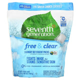 Seventh Generation, Laundry Detergent Packs, Free & Clear, 45 Packs, 1.98 lbs (900 g) - Supply Center USA