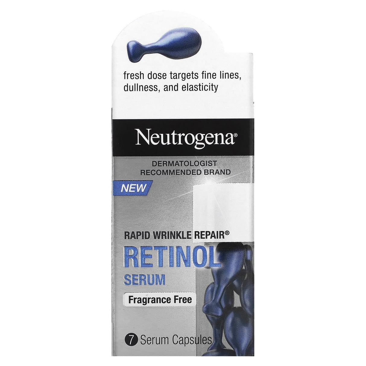 Neutrogena, Retinol Serum, Fragrance Free, 7 Capsules - Supply Center USA