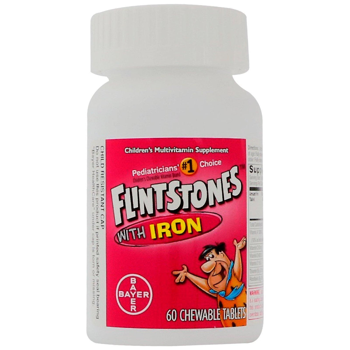 Flintstones, Children's Multivitamin with Iron, Fruit Flavors, 60 Chewable Tablets - Supply Center USA