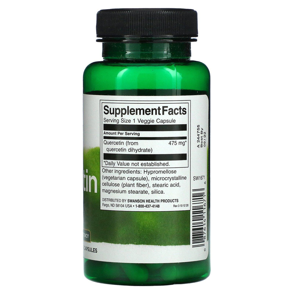 Swanson, Quercetin, 475 mg, 60 Veggie Capsules - Supply Center USA