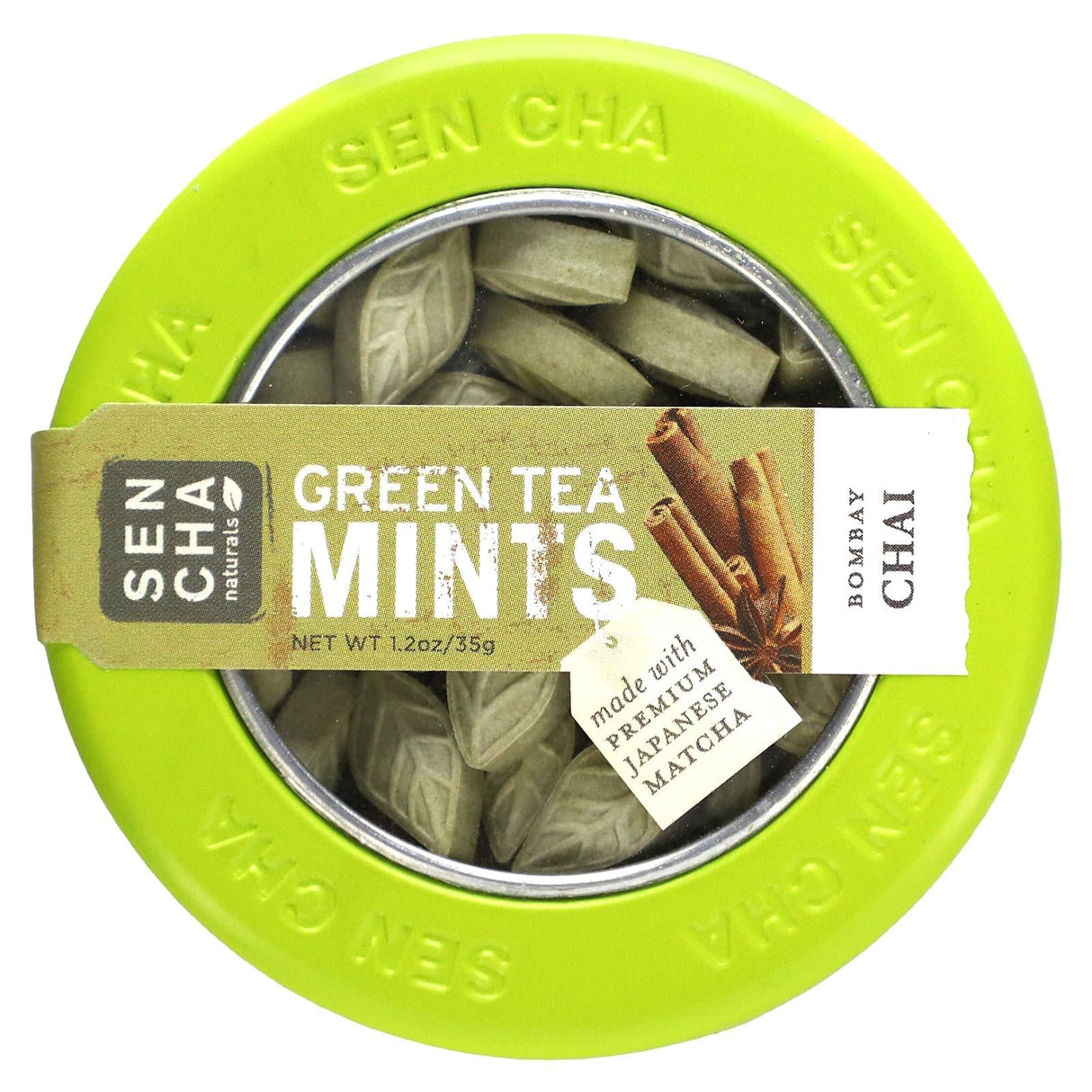 Sencha Naturals, Green Tea Mints, Yuzu Ginger, 1.2 oz (35 g) - Supply Center USA