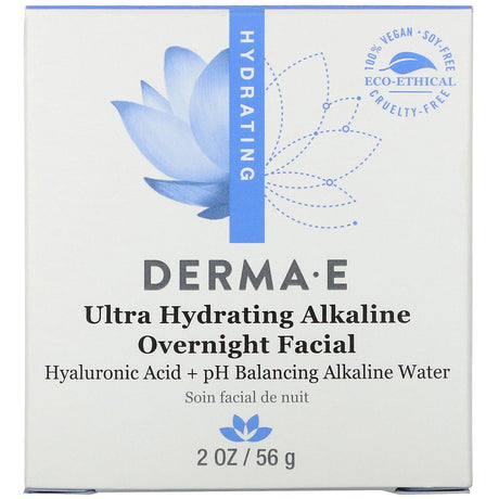 Derma E, Ultra Hydrating Alkaline Overnight Facial, 2 oz (56 g) - Supply Center USA