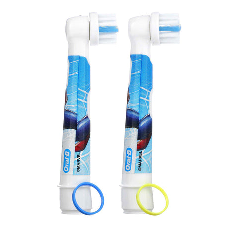 Oral-B, Replacement Brush Heads, Extra Soft, 3+ Yrs, Spiderman, 2 Pack - Supply Center USA