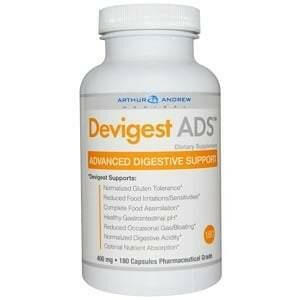 Arthur Andrew Medical, Devigest ADS, Advanced Digestive Support, 400 mg, 180 Capsules - HealthCentralUSA