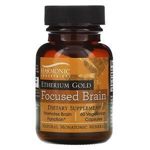 Harmonic Innerprizes, Etherium Gold, Focused Brain, 60 Vegetarian Capsules - Supply Center USA