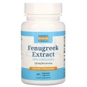 Advance Physician Formulas, Fenugreek Extract, 350 mg, 60 Vegetable Capsules - Supply Center USA