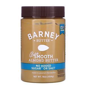 Barney Butter, Bare Almond Butter, Smooth, 16 oz (454 g) - Supply Center USA