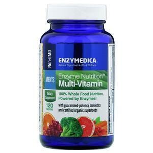 Enzymedica, Enzyme Nutrition Multi-Vitamin, Men's, 120 Capsules - Supply Center USA