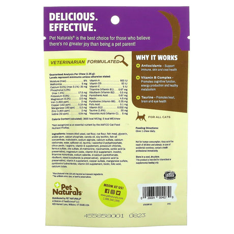 Pet Naturals, Daily Multi, For Cats, All Sizes, 30 Chews, 1.32 oz (37.5 g) - Supply Center USA