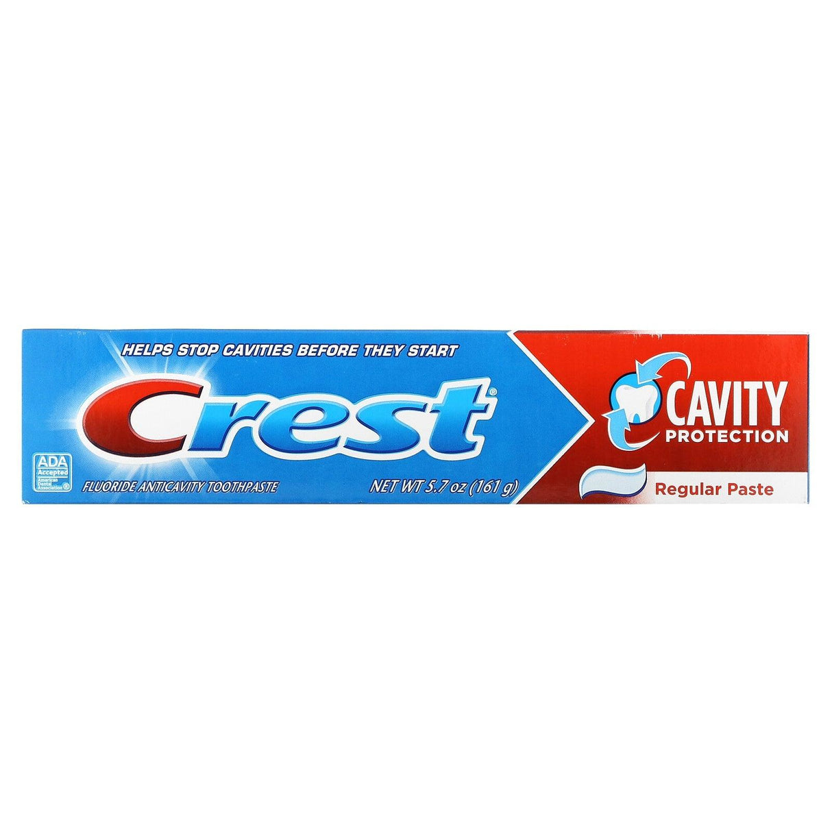 Crest, Cavity Protection, Fluoride Anticavity Toothpaste, Regular, 5.7 oz (161 g) - Supply Center USA