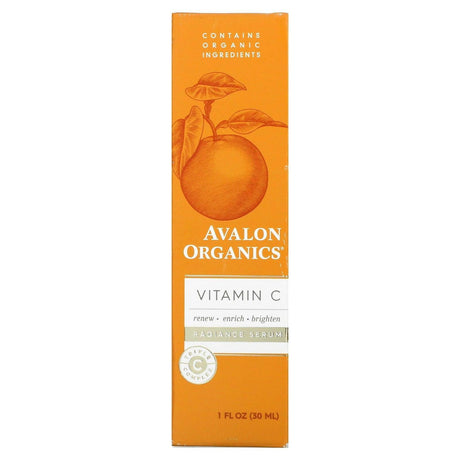 Avalon Organics, Vitamin C, Radiance Serum , 1 fl oz (30 ml) - Supply Center USA