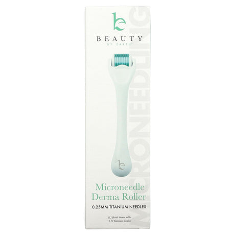 Beauty By Earth, Microneedle Derma Roller, 0.25 MM Titanium Needles, 1 Roller - Supply Center USA