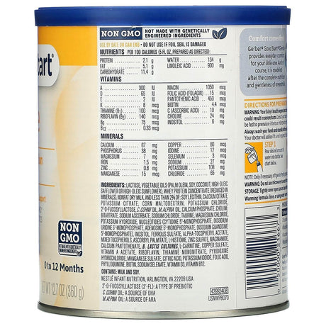 Gerber, Good Start, Gentle, Infant Formula with Iron, 0 to 12 Months, 12.7 oz (360 g) - Supply Center USA