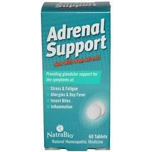 NatraBio, Adrenal Support, 60 Tablets - Supply Center USA