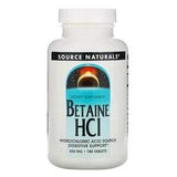 Source Naturals, Betaine HCl, 650 mg, 180 Tablets - Supply Center USA