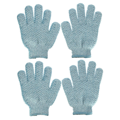 Beauty By Earth, Exfoliating Gloves, Medium Exfoliation, Green, 2 Pairs - Supply Center USA