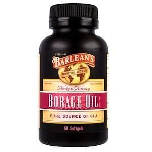 Barlean's, Borage Oil, 60 Softgels - Supply Center USA