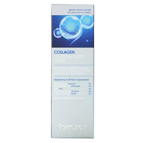 Farmstay, Collagen Water Full Moist Toner, 6.76 fl oz (200 ml) - Supply Center USA