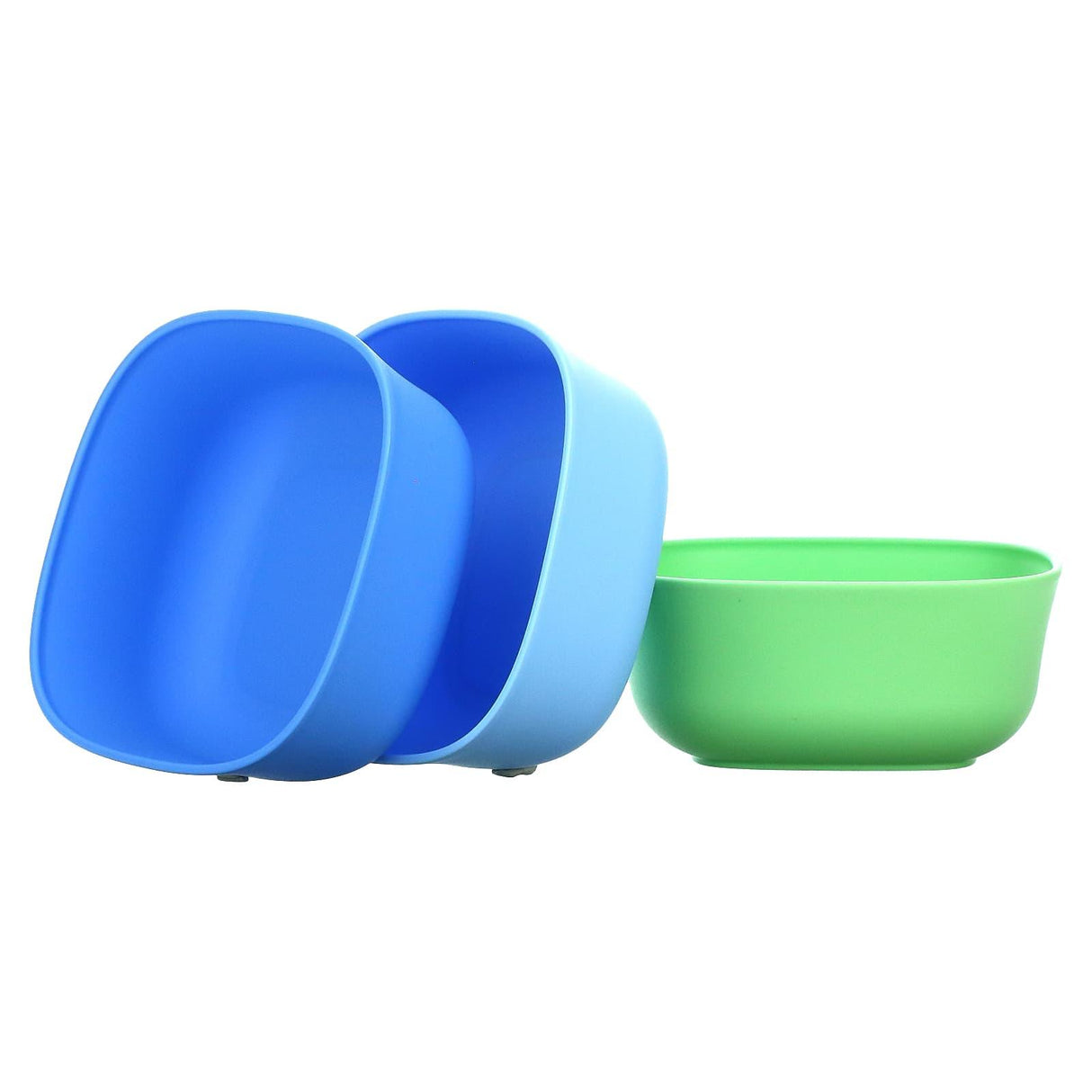 NUK, Stacking Bowls, 4+ Months, Blue & Green, 3 Bowls + 3 Lids - Supply Center USA