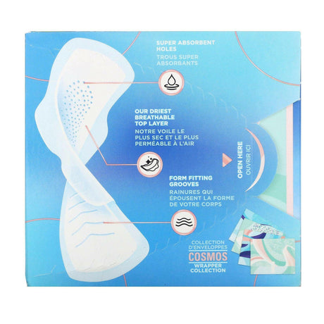 Always, Infinity Flex Foam with Wings, Size 1, Regular Flow, Unscented, 18 Pads - Supply Center USA