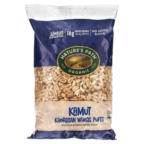 Nature's Path, Organic Kamut Khorasan Wheat Puffs Cereal, 6 oz (170 g) - Supply Center USA