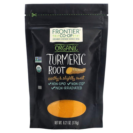 Frontier Co-op, Organic Turmeric Root, 6.21 oz (176 g) - Supply Center USA