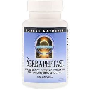 Source Naturals, Serrapeptase, 120 Capsules - HealthCentralUSA