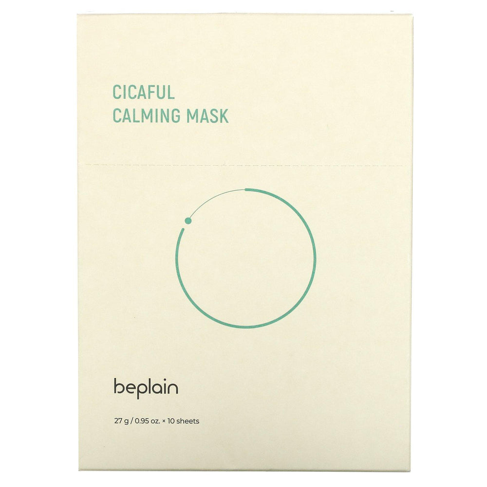 Beplain, Cicaful Calming Beauty Mask, 10 Sheets, 0.95 oz (27 g) Each - HealthCentralUSA