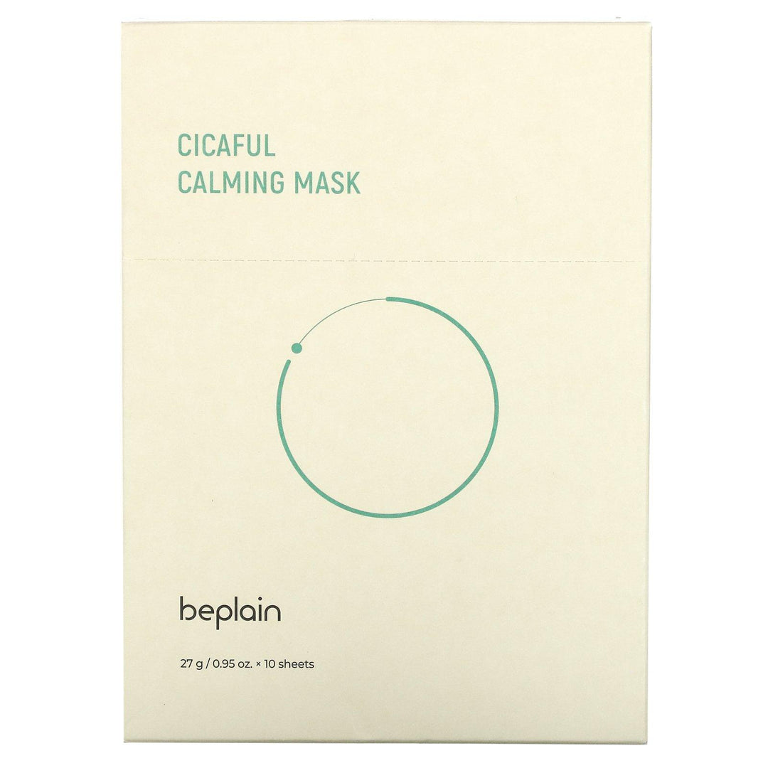 Beplain, Cicaful Calming Beauty Mask, 10 Sheets, 0.95 oz (27 g) Each - HealthCentralUSA