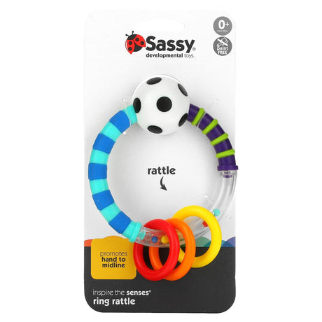 Sassy, Inspire The Senses, Ring Rattle, 0+ Months, 1 Count - Supply Center USA