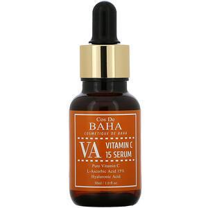 Cos De BAHA, VA, Vitamin C 15% Ascorbic Acid Serum, 1 fl oz (30 ml) - Supply Center USA