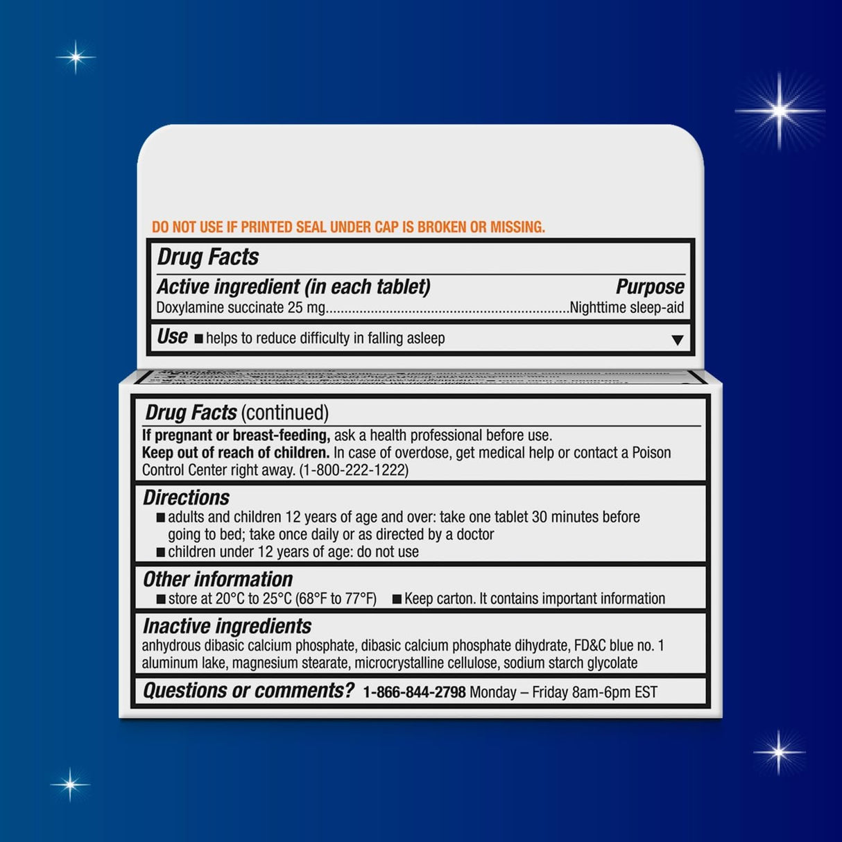 Unisom Sleeptabs, Nighttime Sleep-Aid, Doxylamine Succinate, 80 Tablets