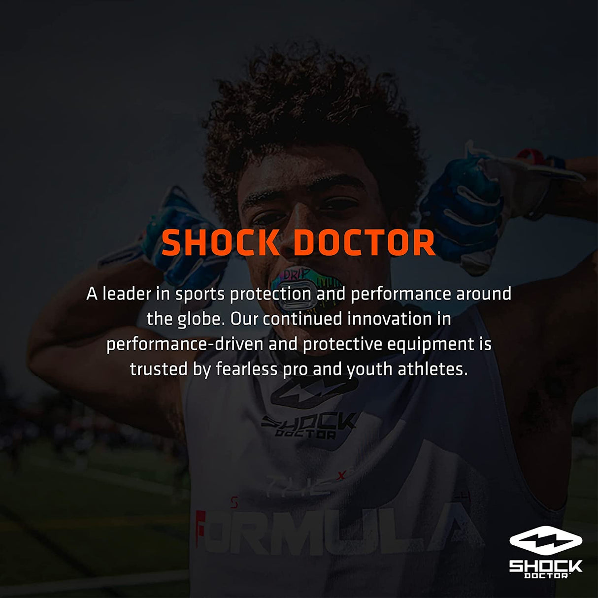 Shock Doctor Mouth Guard for Braces for Sports, Orthodontic Mouth Guard for Braces, Upper & Lower Mouthguard, Mouth Guard for Lacrosse, Hockey, Baseball, Football, Braces Mouth Guard