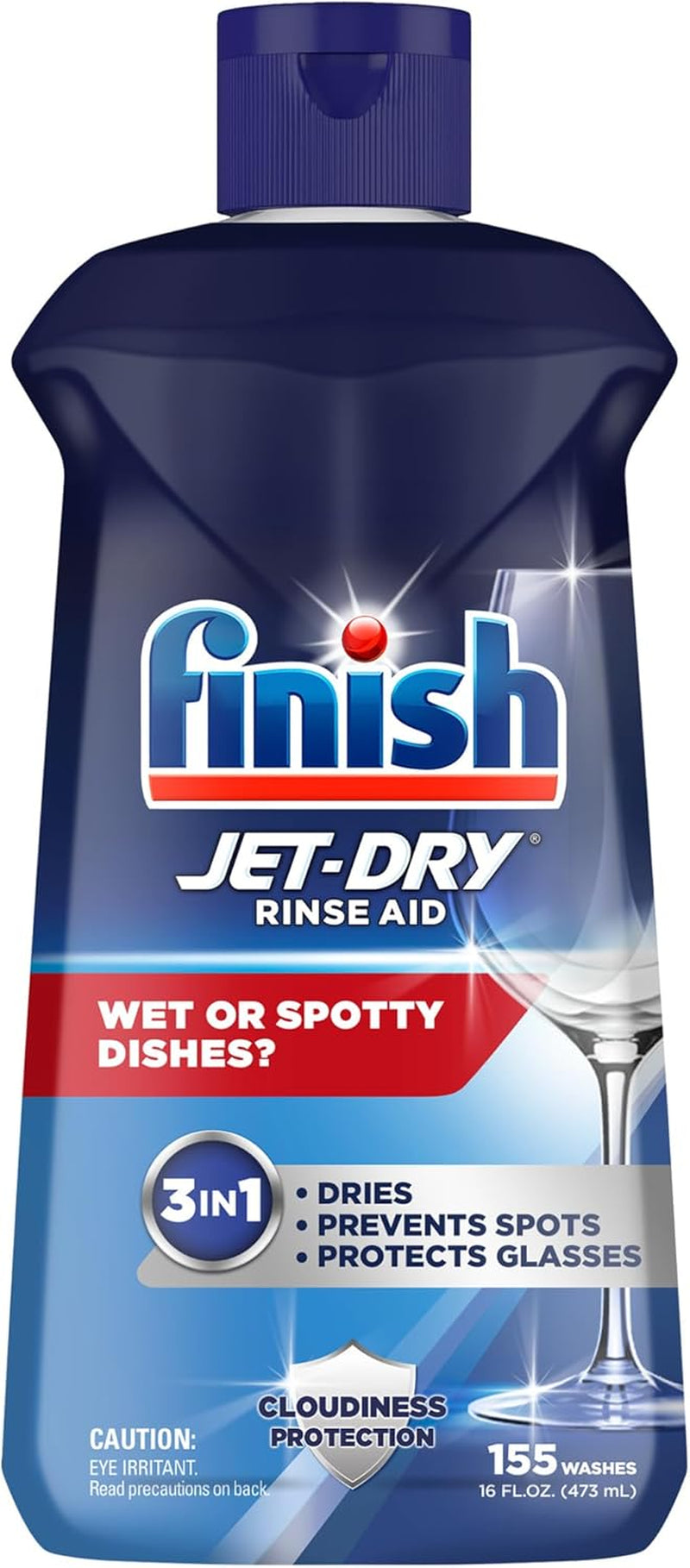 Finish Jet-Dry Liquid Rinse Aid, Dishwasher Rinse and Drying Agent, 8.45 Fl Oz, Packaging May Vary ( Pack of 1 )