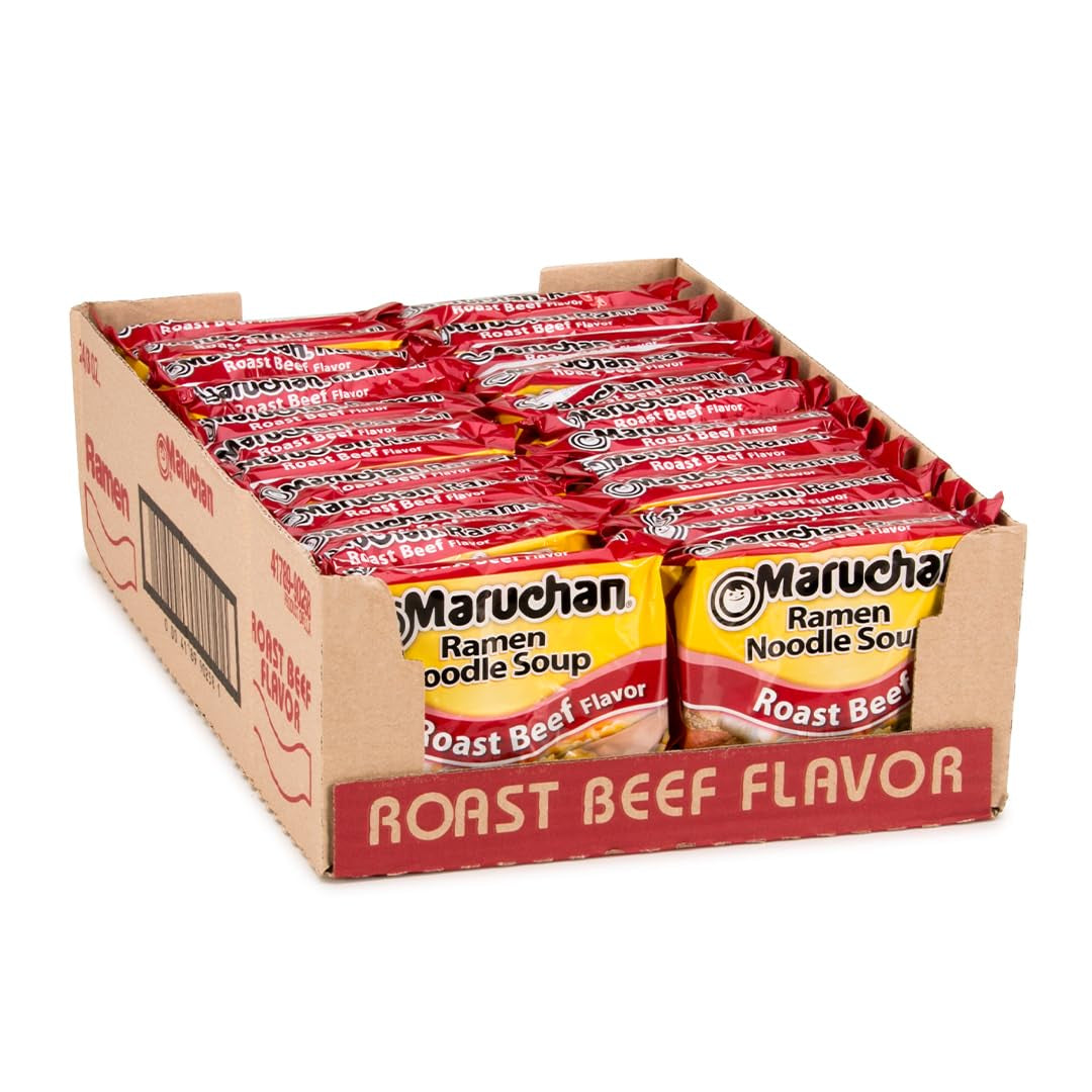 Maruchan Ramen Chicken, Instant Ramen Noodles, Ready to Eat Meals, 3 Oz, 24 Count