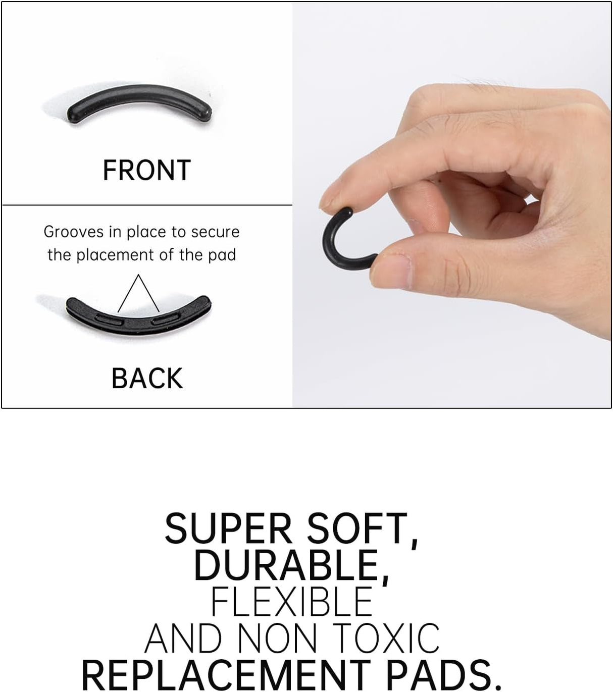 Eyelash Curler Refill Pads Compatible with Shiseido,Eyelash Curler Refill 24Pcs,Silicone Lash Curler Refill Pads Compatible with Shiseido