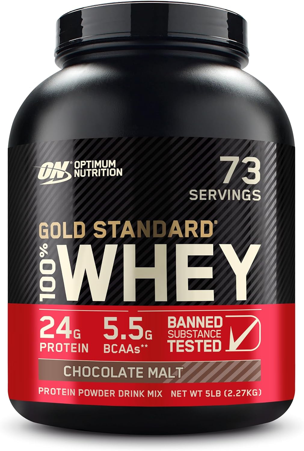 Optimum Nutrition Gold Standard 100% Whey Protein Powder, Double Rich Chocolate, 2 Pound (Packaging May Vary)