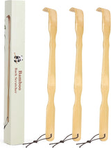 2 Pack Wooden Bamboo Back Scratcher, 17 Inch Long Handle Back Scratchers for Adults Men Women, with Beautiful Gift Packaging