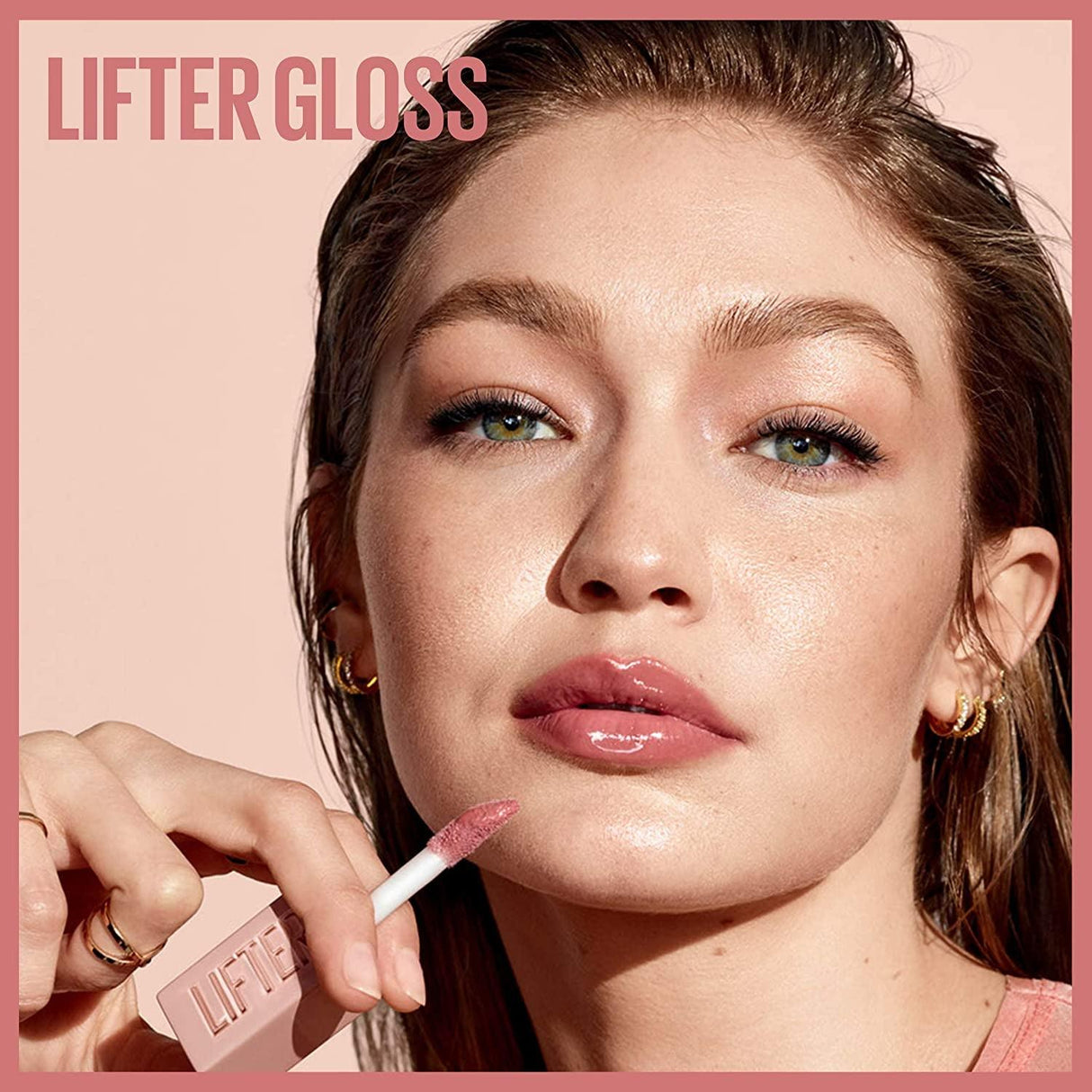 Maybelline Lifter Gloss, Hydrating Lip Gloss with Hyaluronic Acid, Ice, Pink Neutral, 0.18 Ounce - Supply Center USA