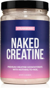 Naked Pure Micronized Creatine Monohydrate - 100 Servings - 500 Grams, 1.1Lb Bulk, Vegan, Non-Gmo, Gluten Free, Soy Free. Aid Strength Gains, No Artificial Ingredients Creatine
