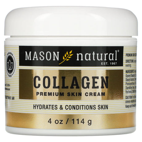 Mason Natural, Collagen Premium Skin Cream, Pear Scented, 4 oz (114 g) - Supply Center USA