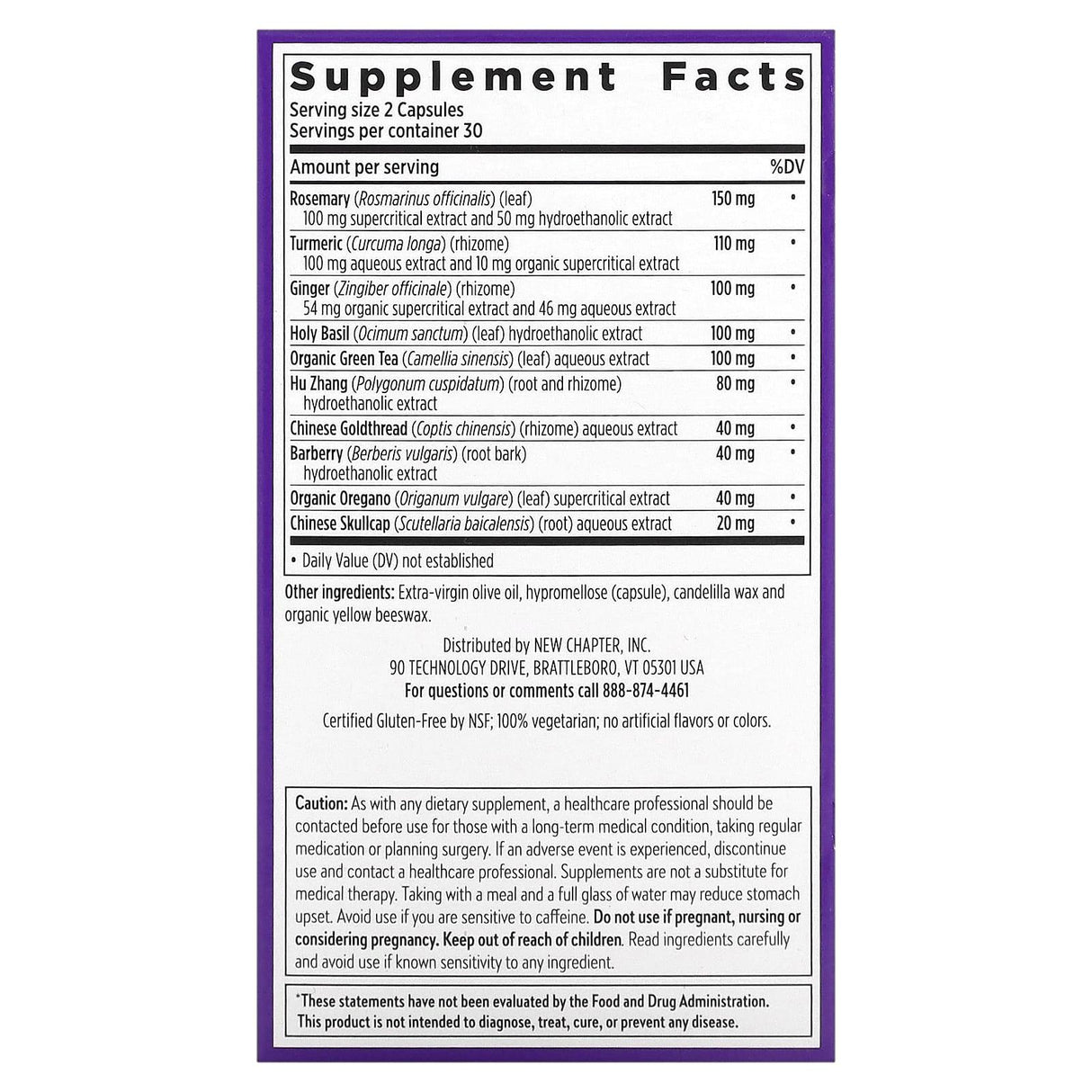 New Chapter, Zyflamend, 120 Vegetarian Capsules - Supply Center USA