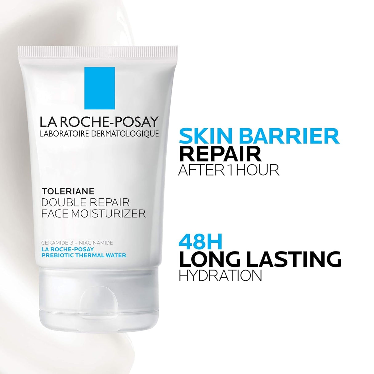 La Roche-Posay Toleriane Double Repair Face Moisturizer | Daily Moisturizer Face Cream with Ceramide and Niacinamide for All Skin Types | Oil Free | Fragrance Free