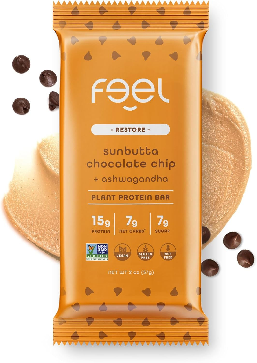 Feel Vegan Protein Bars - Keto, Gluten Free, Organic, 15G Protein - Dairy Free, Low Sugar - Variety Pack (6 Flavors, 6 Pack)