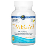 Nordic Naturals, Omega-3, Lemon, 345 mg, 60 Fish Gelatin Soft Gels - Supply Center USA