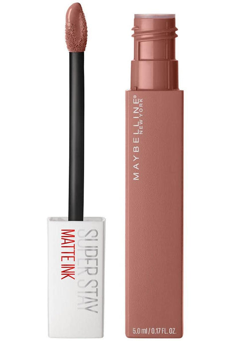 Maybelline Super Stay Matte Ink Liquid Lipstick Makeup, Long Lasting High Impact Color, up to 16H Wear, Lover, Mauve Neutral, 1 Count - Supply Center USA